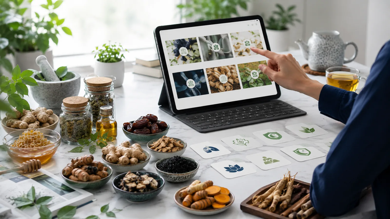 Mencari referensi herbal berdasarkan kebutuhan melalui perangkat digital