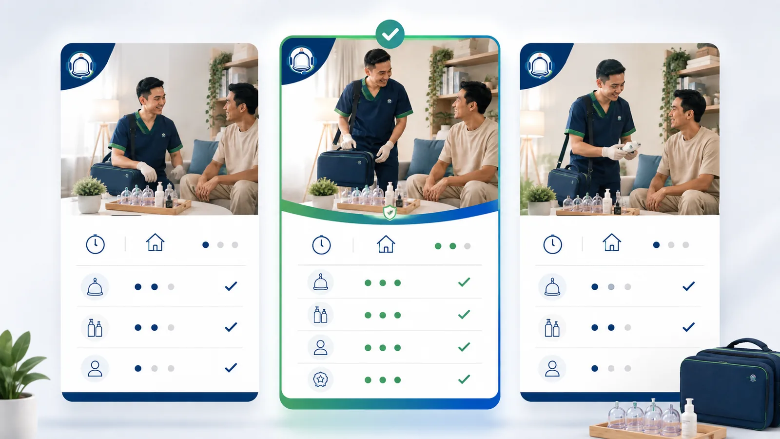 Perbandingan tiga paket layanan HaloBekam