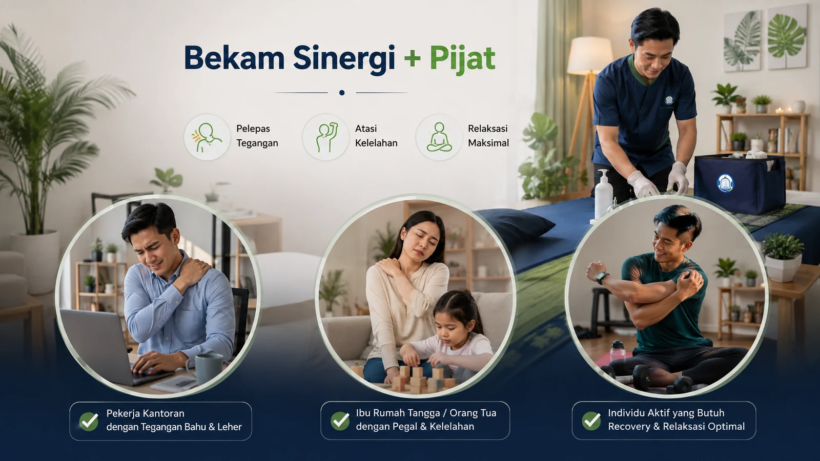 Profil pelanggan yang cocok memilih Paket Bekam Sinergi dan Pijat